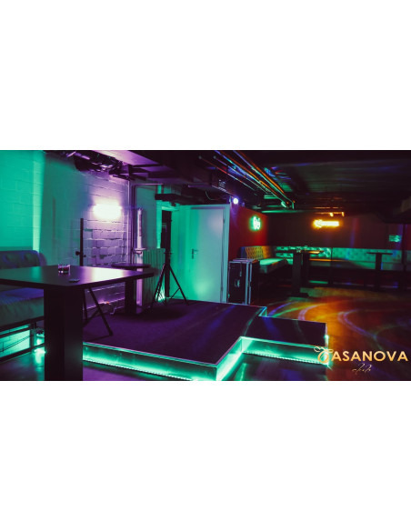 INDIRA - Mese înalte cu blat pătrat pentru bar, restaurant, pub, fast-food, pizzerie sau club