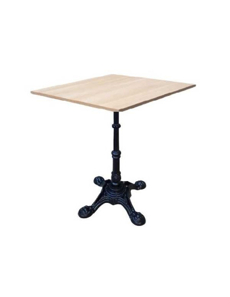 Hana -  Tables made of  melamine chipboard top and cast iron center leg for bar, restaurant, pub, fast-food, pizzeria or club