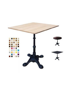 Hana -  Tables made of  melamine chipboard top and cast...