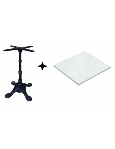 Hana V -  WERZALIT tables with cast iron center...