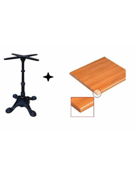 Hana V -  WERZALIT tables with cast iron center leg for outdoor and indoor- bar, restaurant, pub, fast-food, pizzeria or club