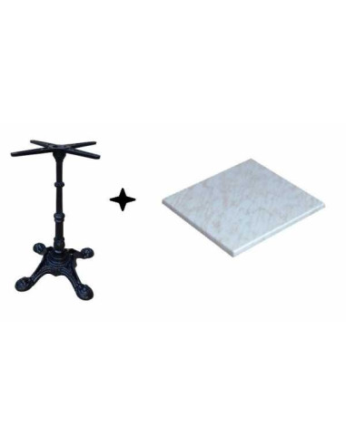 Hana V -  WERZALIT tables with cast iron center...