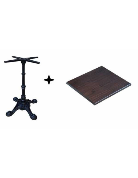 Hana V -  WERZALIT tables with cast iron center leg for outdoor and indoor- bar, restaurant, pub, fast-food, pizzeria or club