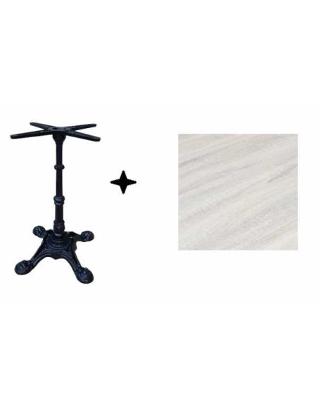 Hana V -  WERZALIT tables with cast iron center leg for outdoor and indoor- bar, restaurant, pub, fast-food, pizzeria or club