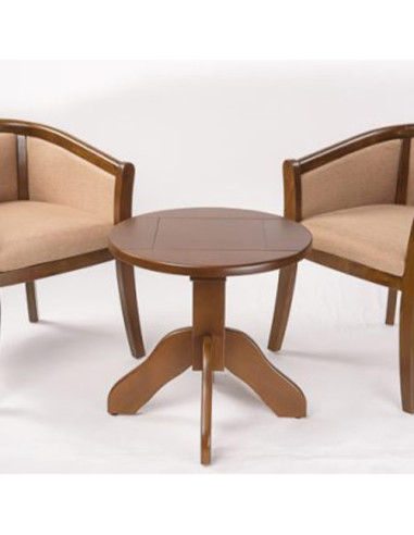 Denver -  Wooden table with round top for bar,...