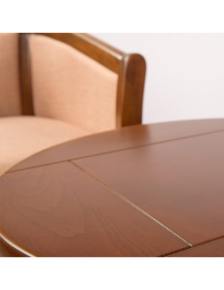 Denver -  Wooden table with round top for bar, restaurant, pub, fast-food, pizzeria or club