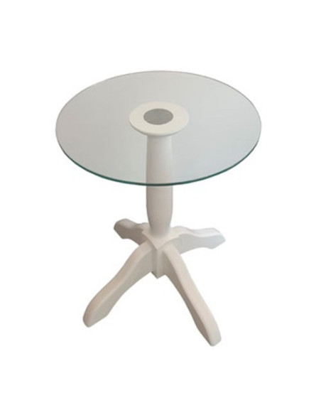 Oslo -  Solid beech wood table and safety glass top, for bar, restaurant, pub, fast-food, pizzeria or club