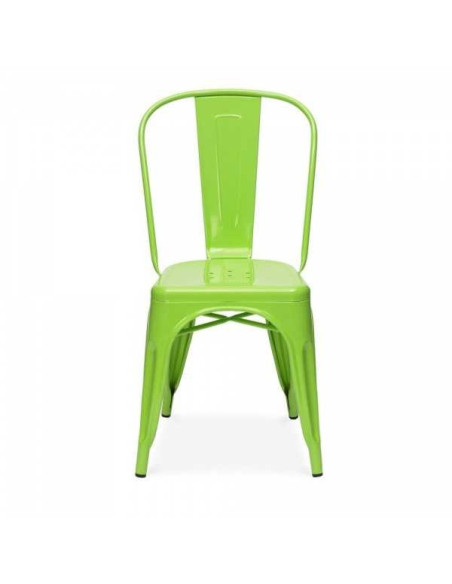 Tolix glossy green- Steel chairs, modern, in industrial style, for bar, restaurant, pub, fast-food, pizzeria or club