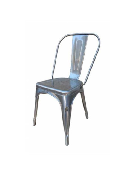 Tolix glossy gray- Steel chairs, modern, in industrial style, for bar, restaurant, pub, fast-food, pizzeria or club