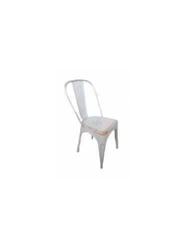 TOLIX design, alb vintage - Scaune din oțel, în...