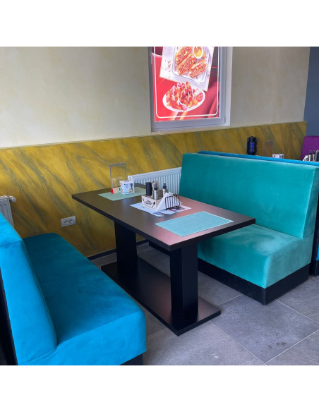 Giulia -  Tables with rectangular top and two central legs for bar, restaurant, pub, fast-food, pizzeria or club