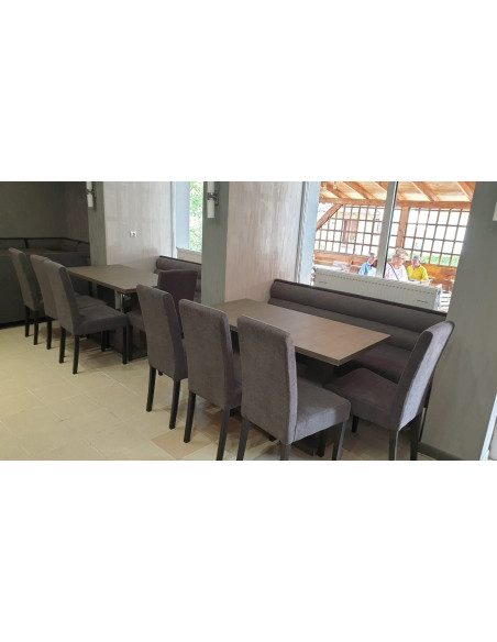 Giulia -  Tables with rectangular top and two central legs for bar, restaurant, pub, fast-food, pizzeria or club