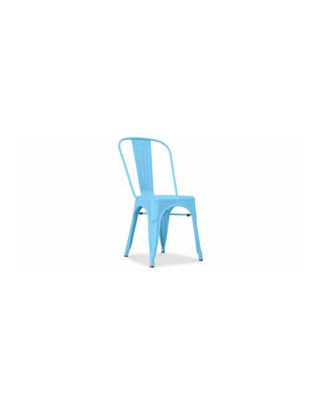 Tolix glossy blue- Steel chairs, modern, in industrial style, for bar, restaurant, pub, fast-food, pizzeria or club
