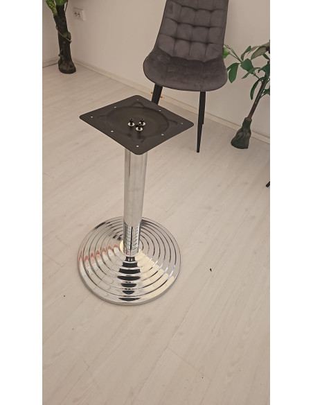 Pyramid Chrome - Metal Table Base – for Bar, Restaurant, Horeca, Pizzeria, Fast Food