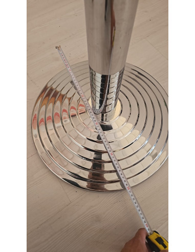 Pyramid Chrome - Metal Table Base – for Bar,...