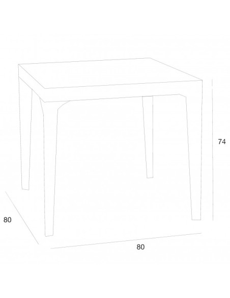 GLAMOUR – Durable and Stylish Table - Best Choice for Living Rooms, Offices, Restaurants, Cafes, Fast Food, Pizzerias, Bars