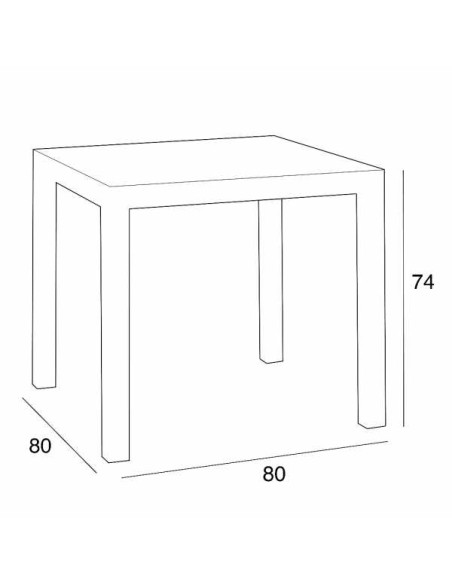 TERAFORCE– Durable and Stylish Table - Best Choice for Living Rooms, Offices, Restaurants, Cafes, Fast Food, Pizzerias, Bars