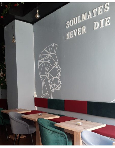 Upholstered wall paneling for Bar, Restaurant, Cafe, Fast Food, Pizzeria, Livingroom, Office.