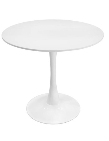 PLATINUM, TULIP Style Table, Round, 80x73 cm –...