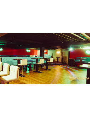 INDIRA - Mese înalte cu blat pătrat pentru bar,...