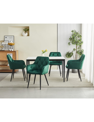 ROYAL P - HoReCa Dark Green Velvet Chair  –...