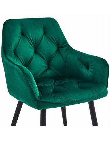 ROYAL P - HoReCa Dark Green Velvet Chair  –...