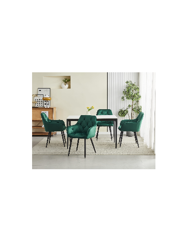 ROYAL P - HoReCa Dark Green Velvet Chair  –...