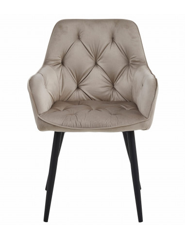 ROYAL P - Scaun HoReCa Beige Inchis Catifea  –...