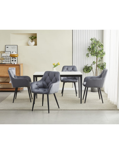 ROYAL P - Scaun HoReCa Gri Închis Catifea –...