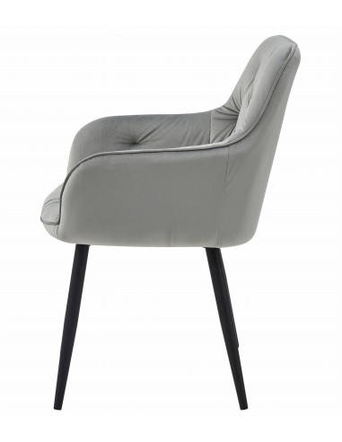 ROYAL P - HoReCa Dark Grey Velvet Chair  –...
