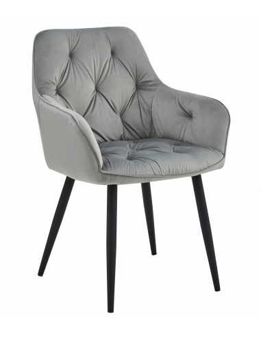 ROYAL P - HoReCa Dark Grey Velvet Chair  –...