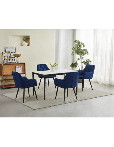 ROYAL P - HoReCa Blue Velvet Chair  –...
