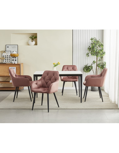 ROYAL P - HoReCa Pink Velvet Chair  –...