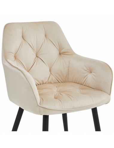 ROYAL P - Scaun HoReCa Beige Catifea – Scaun...